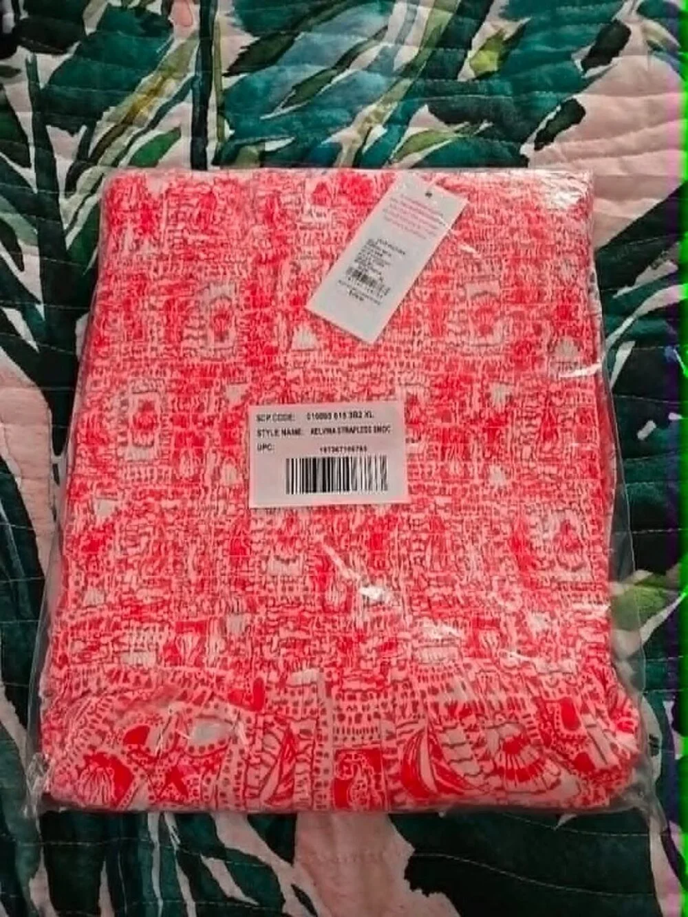 NWT Lilly Pulitzer $178 Mizner Red Seaside Harbour Kelvina Smocked Dress Sz XL - Picture 2 of 3